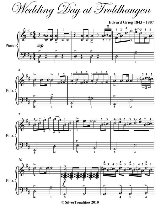 Title details for Wedding Day at Troldhaugen Easy Piano Sheet Music by Edvard Grieg - Wait list